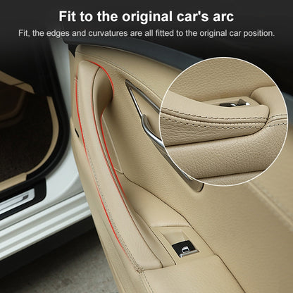 Car Leather Left Side Inner Door Handle Assembly 51417225854 for BMW 5 Series F10 / F18 2011-2017, Left Side (Black), Left Side (Beige), Left Side (Creamy-white), Left Side (Grey), Left Side (Wine Red), Left Side (Mocha)