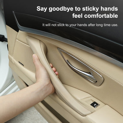 Car Leather Left Side Inner Door Handle Assembly 51417225854 for BMW 5 Series F10 / F18 2011-2017, Left Side (Black), Left Side (Beige), Left Side (Creamy-white), Left Side (Grey), Left Side (Wine Red), Left Side (Mocha)
