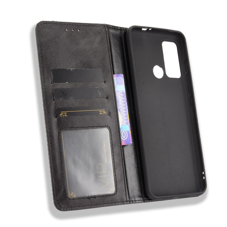 Magnetic Buckle Retro Crazy Horse Texture Horizontal Flip Leather Case with Holder & Card Slots & Photo Frame, For Motorola Moto G60 / Moto G40 Fusion, For OPPO Realme C11 2021 / Realme C20 / Realme C20a, For OPPO Reno5 A, For TCL 20 5G / 20S / 20L / 2...