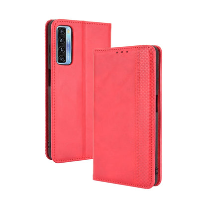 Magnetic Buckle Retro Crazy Horse Texture Horizontal Flip Leather Case with Holder & Card Slots & Photo Frame, For Motorola Moto G60 / Moto G40 Fusion, For OPPO Realme C11 2021 / Realme C20 / Realme C20a, For OPPO Reno5 A, For TCL 20 5G / 20S / 20L / 2...