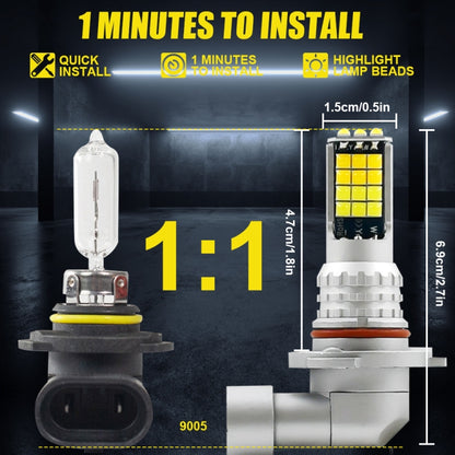 DC9-36V 30W 3000LM IP65 Car LED Double Color Fog Light with 30LEDs SMD-2525 Lamp, 2 PCS V6 9005, 2 PCS V6 9006, 2 PCS V6 H4, 2 PCS V6 H7, 2 PCS V6 H11, 2 PCS V6 H16, 2 PCS V6 P13W