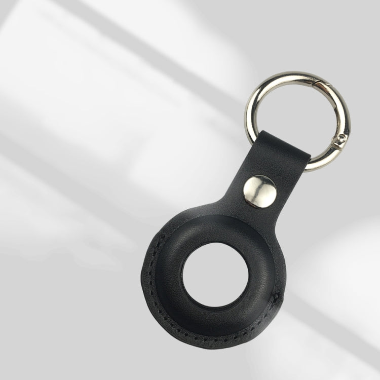 Shockproof Anti-scratch Leather Protective Case Cover Key Chain with Hang Loop For AirTag