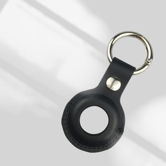 Shockproof Anti-scratch Leather Protective Case Cover Key Chain with Hang Loop For AirTag