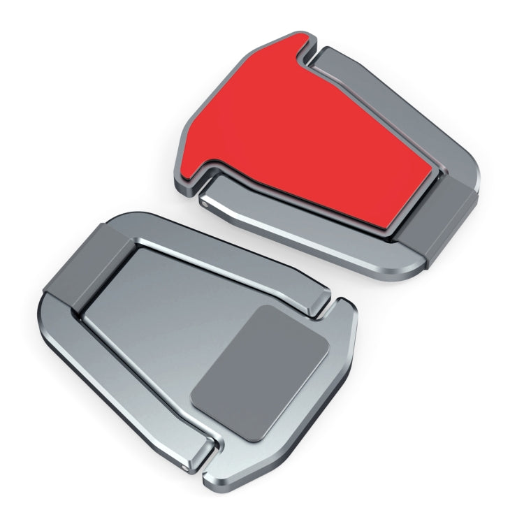 2 PCS R-JUST HZ07 Universal Stickable Shield Shape Aluminum Alloy Laptop Foldable Stand, HZ07 Gray