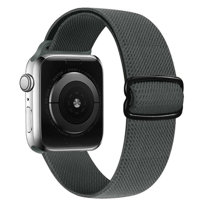 8-shaped Buckle Nylon Replacement Strap Watchband, For Apple Watch Series 9&8&7 41mm / SE 3&SE 2&6&SE&5&4 40mm / 3&2&1 38mm, For Apple Watch Series  7  45mm / & 6 & SE & 5 & 4 44mm
