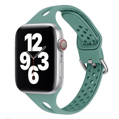 Silicone Replacement Watchbands For Apple Watch Series, 7 45mm / 6 & SE & 5 & 4 44mm / 3 & 2 & 1 42mm, 7 41mm / 6 & SE & 5 & 4 40mm / 3 & 2 & 1 38mm