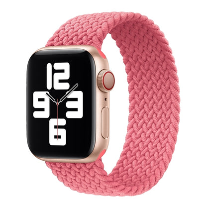 Metal Head Braided Nylon Solid Color Replacement Strap Watchband For Apple Watch Series 6 & SE & 5 & 4 40mm / 3 & 2 & 1 38mm, XS 128mm, S 135mm, M 145mm, L 155mm