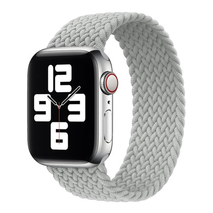 Metal Head Braided Nylon Solid Color Replacement Strap Watchband For Apple Watch Series 6 & SE & 5 & 4 40mm / 3 & 2 & 1 38mm, XS 128mm, S 135mm, M 145mm, L 155mm