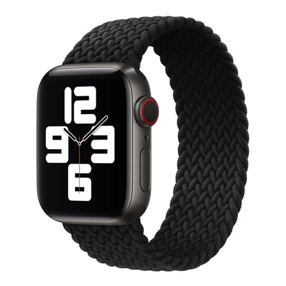 Metal Head Braided Nylon Solid Color Replacement Strap Watchband For Apple Watch Series 6 & SE & 5 & 4 44mm / 3 & 2 & 1 42mm, XS 135mm, S 145mm, M 155mm, L 165mm