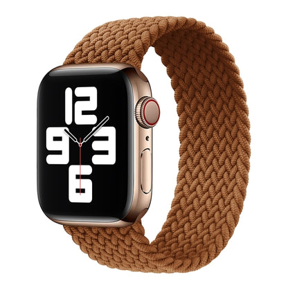 Metal Head Braided Nylon Solid Color Replacement Strap Watchband For Apple Watch Series 6 & SE & 5 & 4 44mm / 3 & 2 & 1 42mm, XS 135mm, S 145mm, M 155mm, L 165mm