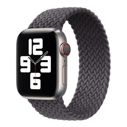 Metal Head Braided Nylon Solid Color Replacement Strap Watchband For Apple Watch Series 6 & SE & 5 & 4 44mm / 3 & 2 & 1 42mm, XS 135mm, S 145mm, M 155mm, L 165mm