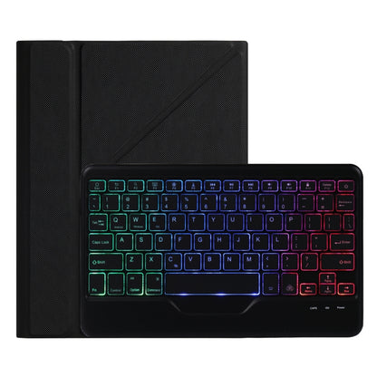 B011S Splittable Backlight Bluetooth Keyboard Leather Case with Triangle Holder & Pen Slot, For iPad 9.7 2018 & 2017 / Pro 9.7 / Air 2, For iPad 10.2 2020 & 2019 / Pro 10.5 inch / Air 3 10.5 inch                                                         ...