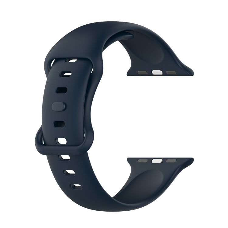 Large Size Silicone Watch Band For Apple Watch Series, 7 41mm / 6 & SE & 5 & 4 40mm / 3 & 2 & 1 38mm, Size: Large Size, 7 45mm / 6 & SE & 5 & 4 44mm / 3 & 2 & 1 42mm, Size: Large Size