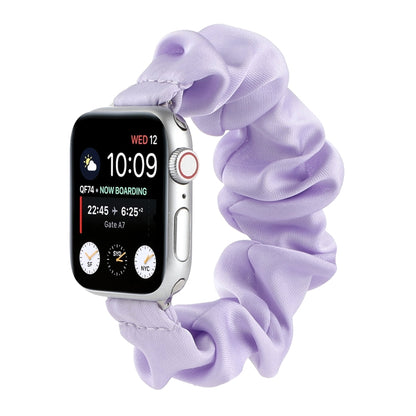 Scarf Hair Tie Replacement Watchbands For Apple Watch Series, 7 45mm / 6 & SE & 5 & 4 44mm / 3 & 2 & 1 42mm, 7 41mm / 6 & SE & 5 & 4 40mm / 3 & 2 & 1 38mm