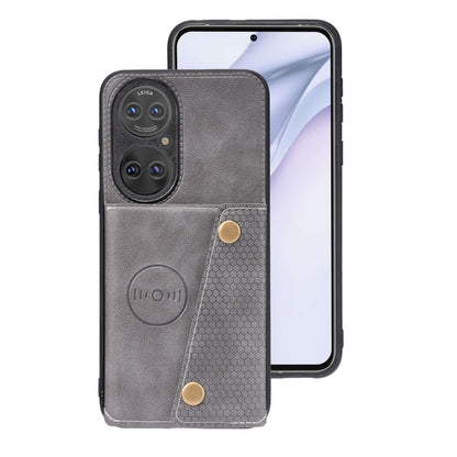 Double Buckle PU + TPU Shockproof Magnetic Protective Case with Card Slot & Holder, For Huawei P50, For OPPO K9, For OPPO Reno6, For Xiaomi Redmi K40 Gaming, For Xiaomi Redmi Note 10 Pro 5G, For Xiaomi Redmi Note 10 5G, For Samsung Galaxy S21 FE       ...