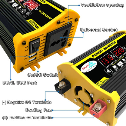 Legend II Generation 12V to 220V 300W Car Power Inverter, 12V to 220V