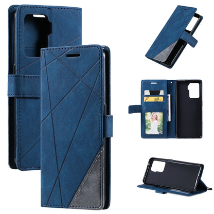 Skin Feel Splicing Horizontal Flip Leather Case with Holder & Card Slots & Wallet & Photo Frame, For OPPO A74 4G / F19, For OPPO A94 4G / F19 Pro, For OPPO Realme V13 5G, For OPPO Realme 8 4G, For OPPO Reno5 5G, For OPPO Reno5 Pro 5G                   ...