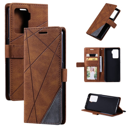 Skin Feel Splicing Horizontal Flip Leather Case with Holder & Card Slots & Wallet & Photo Frame, For OPPO A74 4G / F19, For OPPO A94 4G / F19 Pro, For OPPO Realme V13 5G, For OPPO Realme 8 4G, For OPPO Reno5 5G, For OPPO Reno5 Pro 5G                   ...