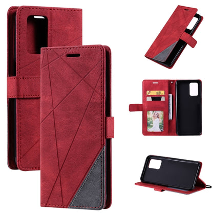 Skin Feel Splicing Horizontal Flip Leather Case with Holder & Card Slots & Wallet & Photo Frame, For OPPO A74 4G / F19, For OPPO A94 4G / F19 Pro, For OPPO Realme V13 5G, For OPPO Realme 8 4G, For OPPO Reno5 5G, For OPPO Reno5 Pro 5G                   ...