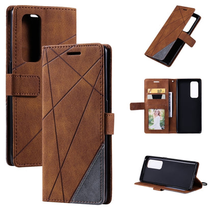 Skin Feel Splicing Horizontal Flip Leather Case with Holder & Card Slots & Wallet & Photo Frame, For OPPO A74 4G / F19, For OPPO A94 4G / F19 Pro, For OPPO Realme V13 5G, For OPPO Realme 8 4G, For OPPO Reno5 5G, For OPPO Reno5 Pro 5G                   ...