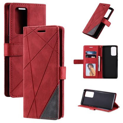 Skin Feel Splicing Horizontal Flip Leather Case with Holder & Card Slots & Wallet & Photo Frame, For OPPO A74 4G / F19, For OPPO A94 4G / F19 Pro, For OPPO Realme V13 5G, For OPPO Realme 8 4G, For OPPO Reno5 5G, For OPPO Reno5 Pro 5G                   ...