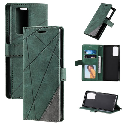 Skin Feel Splicing Horizontal Flip Leather Case with Holder & Card Slots & Wallet & Photo Frame, For OPPO A74 4G / F19, For OPPO A94 4G / F19 Pro, For OPPO Realme V13 5G, For OPPO Realme 8 4G, For OPPO Reno5 5G, For OPPO Reno5 Pro 5G                   ...