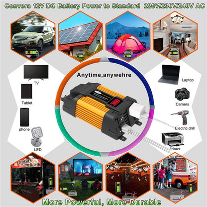 Little Wasp 12V to 220V 6000W Car Power Inverter with LED Display & Dual USB, 12V to 220V 6000W