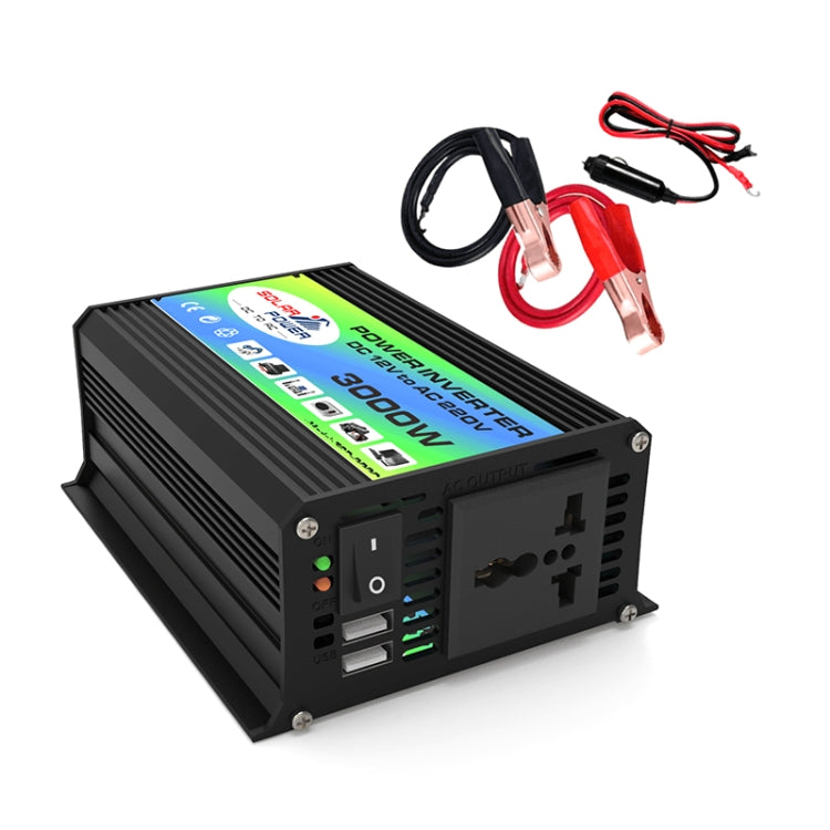 Tang I Generation 12V to 110V 3000W Intelligent Car Power Inverter with Dual USB, 12V to 110V