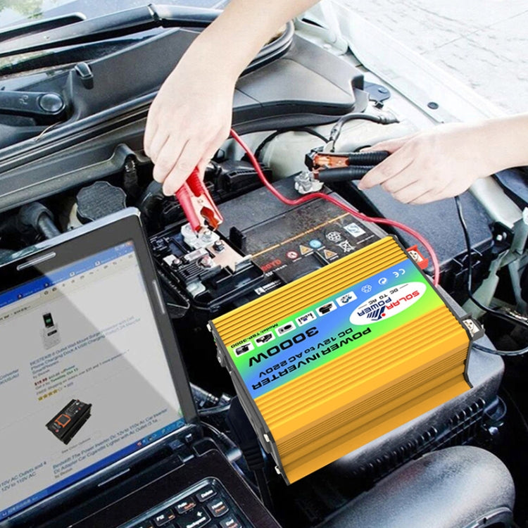 Tang I Generation 12V to 110V 3000W Intelligent Car Power Inverter with Dual USB, 12V to 110V