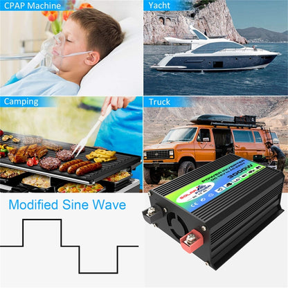 Tang I Generation 12V to 220V 3000W Intelligent Car Power Inverter with Dual USB, 12V to 220V