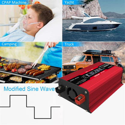 Zhizun 12V to 110V 4000W Car Power Inverter, 12V to 110V
