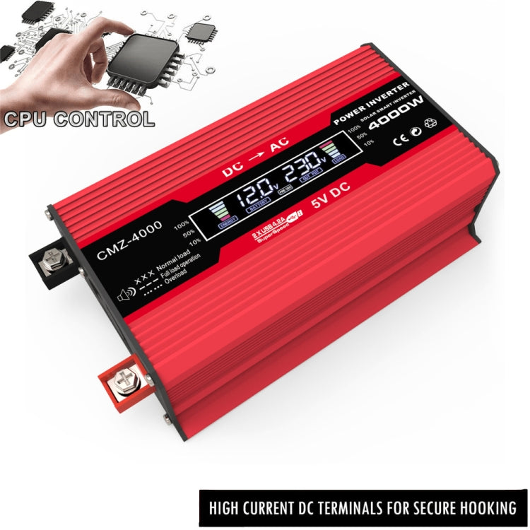 Zhizun 12V to 220V 4000W Car Power Inverter, 12V to 220V