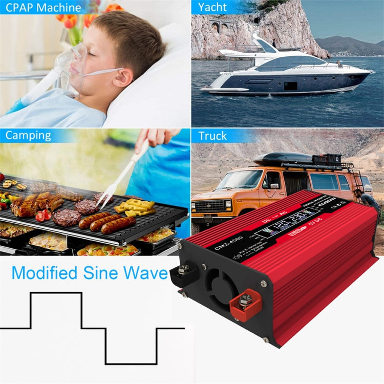 Zhizun 12V to 220V 4000W Car Power Inverter, 12V to 220V