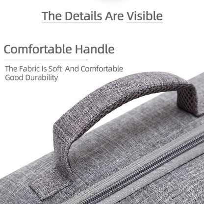 Grey Canvas Single Shoulder Storage Bag Shockproof Waterproof Travel Carrying Cover Hard Case for FIMI X8 Mini