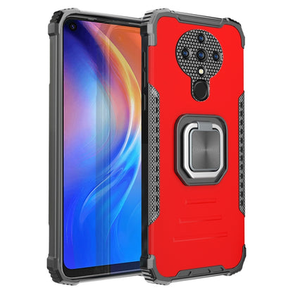 For Tecno Spark 6 Fierce Warrior Series Armor All-inclusive Shockproof Aluminum Alloy + TPU Protective Case with Ring Holder, For Tecno Spark 6