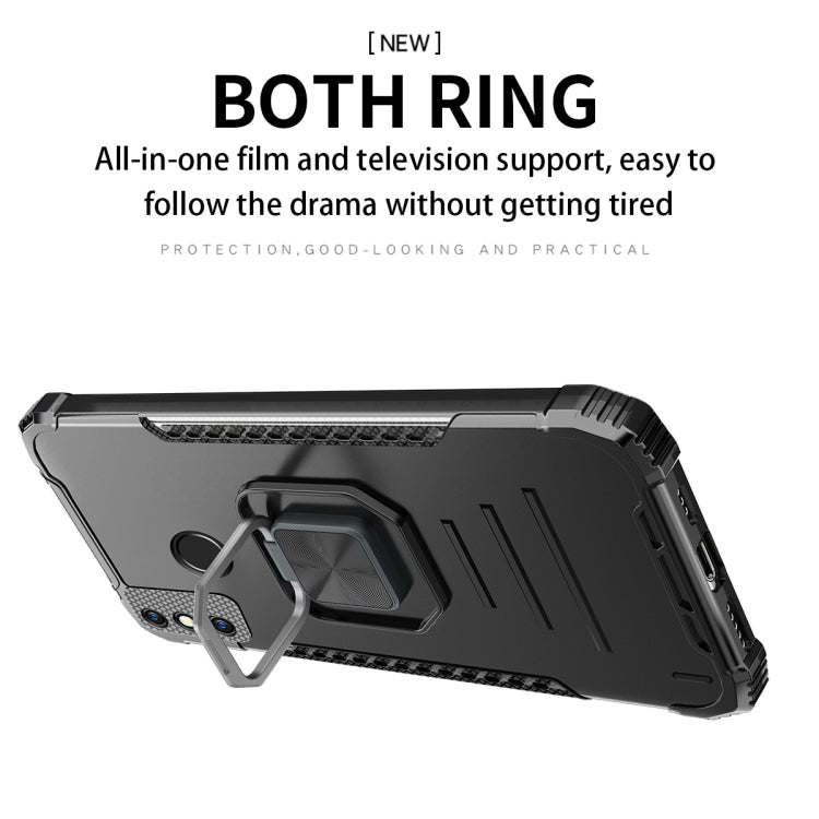 For Tecno Spark 6 Fierce Warrior Series Armor All-inclusive Shockproof Aluminum Alloy + TPU Protective Case with Ring Holder, For Tecno Spark 6