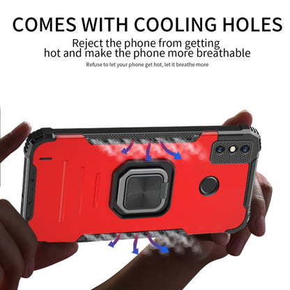 For Tecno Spark 6 Fierce Warrior Series Armor All-inclusive Shockproof Aluminum Alloy + TPU Protective Case with Ring Holder, For Tecno Spark 6