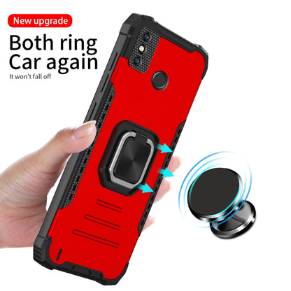 For Tecno Spark 6 Fierce Warrior Series Armor All-inclusive Shockproof Aluminum Alloy + TPU Protective Case with Ring Holder, For Tecno Spark 6