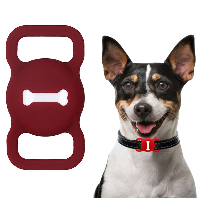 Shockproof Anti-scratch Silicone Case Protective Cover, Style: Bones, For AirTag