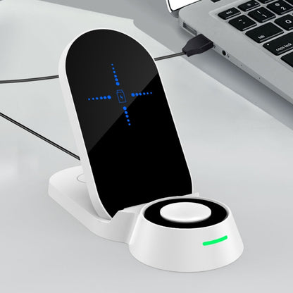H22 3 In 1 Multi-function Foldable Smart Wireless Charger for Smart Phones & iWatches & AirPods
