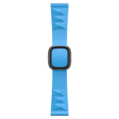 Modern Style Silicone Replacement Strap Watchband For Apple Watch Series 6 & SE & 5 & 4 40mm / 3 & 2 & 1 38mm, Black Buckle, Rose Gold Buckle, Silver Buckle