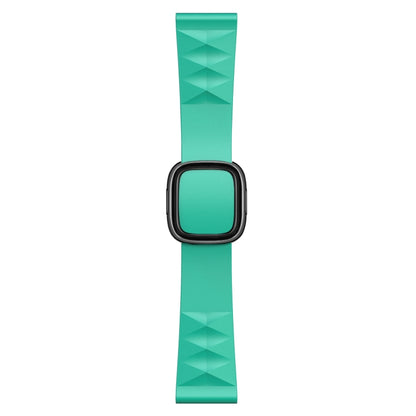 Modern Style Silicone Replacement Strap Watchband For Apple Watch Series 6 & SE & 5 & 4 40mm / 3 & 2 & 1 38mm, Black Buckle, Rose Gold Buckle, Silver Buckle