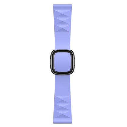 Modern Style Silicone Replacement Strap Watchband For Apple Watch Series 6 & SE & 5 & 4 44mm / 3 & 2 & 1 42mm, Black Buckle, Rose Gold Buckle, Silver Buckle