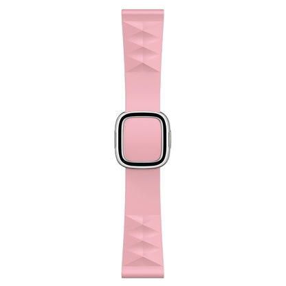 Modern Style Silicone Replacement Strap Watchband For Apple Watch Series 6 & SE & 5 & 4 44mm / 3 & 2 & 1 42mm, Black Buckle, Rose Gold Buckle, Silver Buckle
