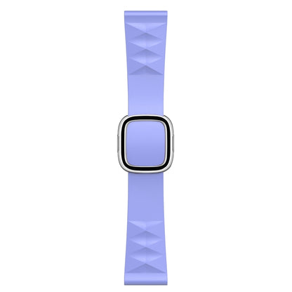 Modern Style Silicone Replacement Strap Watchband For Apple Watch Series 6 & SE & 5 & 4 44mm / 3 & 2 & 1 42mm, Black Buckle, Rose Gold Buckle, Silver Buckle
