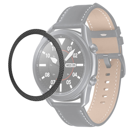 Bague de lunette texturée en losange pour montre intelligente, pour Samsung Galaxy Watch 3 41 mm, pour Samsung Galaxy Watch 3 45 mm