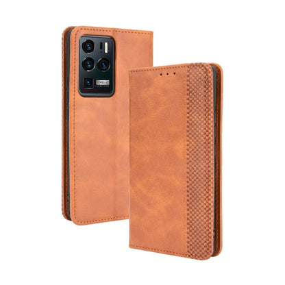 Magnetic Buckle Retro Crazy Horse Texture Horizontal Flip Leather Case with Holder & Card Slots & Photo Frame, For Motorola Moto G Stylus 5G 2021, For OPPO Reno6 5G, For OPPO Reno6 Pro 5G, For OPPO Reno6 Pro+ 5G, For vivo X60 Pro / X60 5G Curved Surfac...