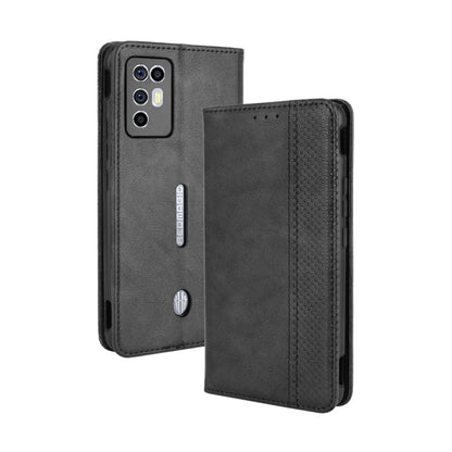Magnetic Buckle Retro Crazy Horse Texture Horizontal Flip Leather Case with Holder & Card Slots & Photo Frame, For Motorola Moto G Stylus 5G 2021, For OPPO Reno6 5G, For OPPO Reno6 Pro 5G, For OPPO Reno6 Pro+ 5G, For vivo X60 Pro / X60 5G Curved Surfac...