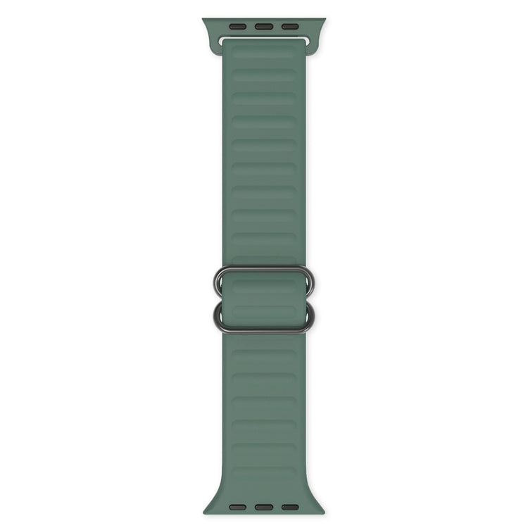 Japanese Word Buckle Silicone Replacement Watchband For Apple Watch Series, 7 45mm / 6 & SE & 5 & 4 44mm / 3 & 2 & 1 42mm, 7 41mm / 6 & SE & 5 & 4 40mm / 3 & 2 & 1 38mm