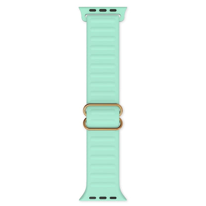 Japanese Word Buckle Silicone Replacement Watchband For Apple Watch Series, 7 45mm / 6 & SE & 5 & 4 44mm / 3 & 2 & 1 42mm, 7 41mm / 6 & SE & 5 & 4 40mm / 3 & 2 & 1 38mm